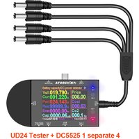 DC5.5 DC5525 Color digital voltmeter ammeter power bank voltage detector volt Amper battery router electric meter