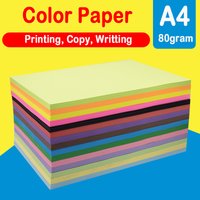 100/200 SheetS A4 Color Copy Paper 80G 20 Colors Can Choose For DIY Handmade Office A3 Inkjet Laser Colorful Printing Paper