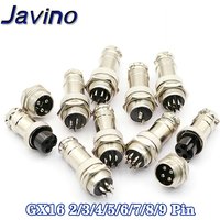 1/5/10Set GX16 2/3/4/5/6/7/8/9 Pin Male & Female 16mm L70-78 Circular Aviation Socket Plug Wire Panel Connector