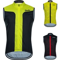 Raudax Fluorescent jaune sans manches gilet de cyclisme réfléchissant Ciclismo maillot de cyclisme coupe-vent vêtements de cyclisme gilet de moto