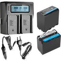 Probty 8800mAh NP-F970 NP F970 battery / ultra fast 3x dual charger for SONY F930 F950 F770 F570 CCD