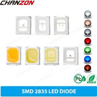 100Pcs 2835 SMD LED Diode Chip Cool Warm White Red Green Blue Yellow 0.2W 0.5W 2V 3V Small DIY PCB Surface Mount Emitting Lamp