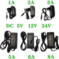 Power Supply EU Plug UK Plug DC 5V 12V 24V 1A 2A 3A 5A 6A Power Supply Adapter DC 5 12 24 V Volt Lighting Led Strip Lamp