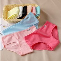 Bonbon farbe Höschen Damen bequeme hochwertige Baumwolle Damen unterwäsche mittlere Taille Ureath able Damen große Slips