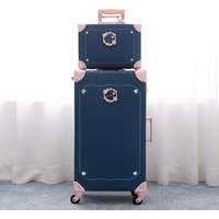 Women Fashion PU leather suitcase set vintage travel bag boarding box luxury trolley luggage girls high quality suitcase