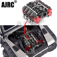 1 pièces Ls7 V8 simuler radiateur ventilateur de refroidissement moteur électrique pour 1:10 Rc voiture Axial Scx10 90046 Trx4 Redcat Ls7 V8 moteur