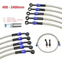 AN3 Braided Steel Hose Motorcycle Dirt Bike Brake Oil Line Quick Release Banjo Motorbike Braided Pipeline Latiguillo Freno ATV
