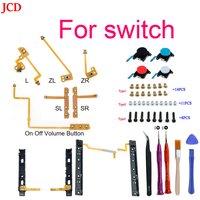 JCD ZL L SL ZL ZR L Left Right Shoulder Trigger Buttons Flex Cable for Nintend Switch NS Console Analog Joystick / Screw Tool