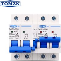 2P+2P MTS TOMZN AC Dual power Manual transfer switch Circuit breaker MCB 50HZ/60HZ