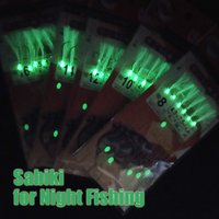 Lunker Sabiki rig glow night fishing luminous lure saltwater