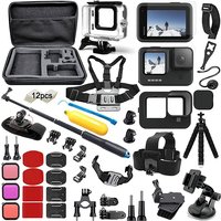 Zubehör-Set für Gopro Hero 12 11 10 9, schwarze Tragetasche, wasserdichtes Gehäuse, Stativ-Set für Go Pro Hero 12 Hero 11 10 9