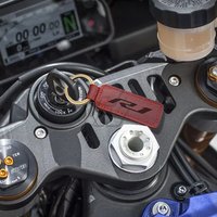 Motorcycle Keychain Real Cowhide Key Ring Case for Yamaha R1 YZF-R1 After 2015