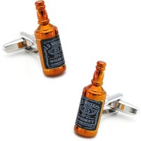 Whisky Cuff Links For Men Wine Bottle Design Quality Brass Material Red Color Cufflinks Wholesale&retail
