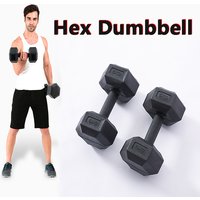 Non-slip Hex Dumbbell Weights Hexagonal Rubber Chromed Fixed Fitness Equipment Home Gym Arm Muscle Biceps Triceps Workout Tools