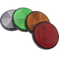 AliExpress 1Pcs 55mm Round Red/Orange/Green/White Reflector Tail Brake Light with Double-Sided Tape for Dirt Bike ATV Scooter Motorcycle