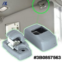 1pc Grey Front Sun Visor Hook Clips Bracket For Seat Altea XL Arosa Ibiza 6L ST Leon 1M 1P Toledo 5P Alhambra Cordoba Vario