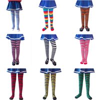 Halloween girl striped pantyhose holiday party costume props pantyhose
