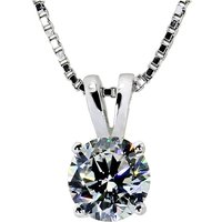 CC Sterling Necklaces Pendants Women Cubic Zirconia Round Stone Bridal Wedding Necklace Classic Fine Jewelry Colar CCN002