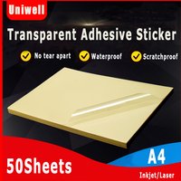 A4 Inkjet Transparent Self-adhesive PET label Paper Aadhesive Laser Printing Paper Can Be PET Pasted With Waterproof Stickers