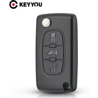 KEYYOU CE0523 CE0536 Replacement For Fiat Scudo HU83/VA2 Blade Flip Folding Remote Key Case Shell Fob 3 Buttons Car Styling