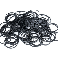 100Pcs Black Rubber Band,Elastic Bands for Office School Home Strong Elastic Hair Band Loop Office Supplies 25*1.4mm