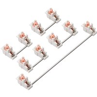 Plate Mounted Stabilizer For 61/87/104/108 Custom Mechanical Keyboard Cherry OEM Stabilizer 6.25U 2U Steel Wire Gray + Pink