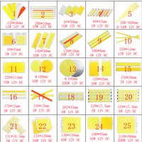 Bande lumineuse LED COB, 12V DC, toutes tailles, Module 2W-300W, ampoule de barre pour bricolage, lampe à effet de scène nocturne