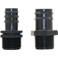 1Inch Male Thread To 25mm 1 Inch Garden Hose Barb Connector 25mm 32mm Plastic Hose Fitting 2 Pcs