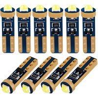 10PCS T5 W1.2W W3W 74 509T Super Bright Cree Chip Car Interior LED Light Canbus Auto Wedge Dashboard Gauge Instrument Lamp Bulb