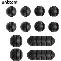 Silicone USB Cable Organizer Cable Winder Management Cable Winder Clips Office Desktop Wall Mobile Phone Mouse Wire Cable Holder