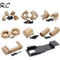 Brass Weights AR44 Axle Links Mount Steering Knuckles Diff Cover Battery Tray for 1/10 RC Crawler Car Axial SCX10 II 90046 90047