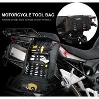 Rhinowalk Motorcycle Tool Bag Roll Toolkit Saddle Bag Portable Repair Kit Storage Pouch Universal Large Capacity Side Tool Bag