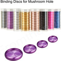 Fromthenon 11pcs Aluminium Alloy Mushroom Discs Notebook and Journals Book Binding Binder Rings Office Accessories Stationery