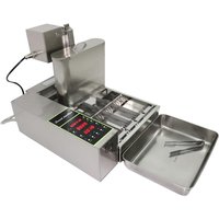 Commercial horizontal doughnut frying machine electric stainless steel automatic doughnut frying machine bakery