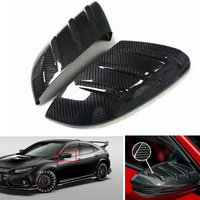 Real Carbon Fiber Mirror Cover For Honda Civic 10th Mugen Type-R FK8 2016-2021 Exterior Rear View Caps Rearview Shell Housing