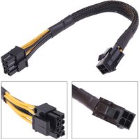 4 Pin Male To 8 Pin Female CPU Power Converter Cable Lead Adapter 4Pin To 8pin Office Supplies