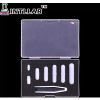 INTLLAB 7pcs Mixed Size Stir bar PTFE Magnetic Stirrer Mixer Stir Bars