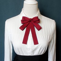 Vintage Fashion Retro Bow Tie Brooch Jewelry Ribbon Party Brooches For Women Girls Coat Suit Shirt Collar Pins Accessories Gifts