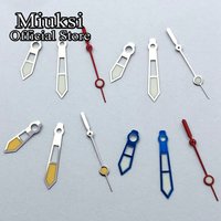 Miuksi silver blue watch hands green luminous hands fit NH35 NH36 ETA 2824 2836 Miyota 8205 8215 821A Mingzhu 2813 3804 movement