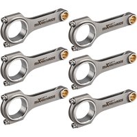 4340 Forged Steel H-Beam Connecting Rods For BMW 328i 528i E36 E46 M52B28 135mm Balanced Cranks Bellie Pleuel Conrod