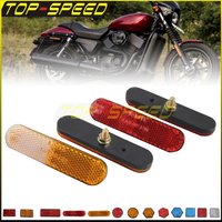 For Bike Dirt Bike Car Trailers Harley Honda BMW Front Rear Fork Backrest Mount Safety Reflective Tape Reflector Decals Sticker