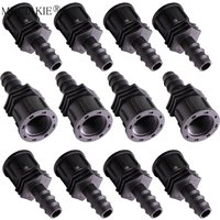 Garden 1/2" 3/4" inside Thread Adapter 16 20 25MM PE Tubing Barb Connector Hose Tee Joints Plant Drip Irrigation Coupling Fittin