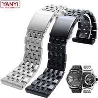 Bracelet en acier inoxydable pour montre Diesel DZ7263 DZ7330 DZ7395 DZ7305 DZ4209 DZ4215 DZ1844, bracelet de montre en métal massif pour hommes
