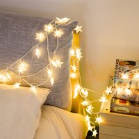 10/20 LED Stern Lichterketten Girlande batterie betriebene Stern funkeln Lichterkette Kupferdraht Beleuchtung Hochzeit Weihnachts dekoration