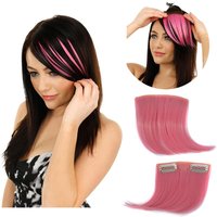 Synthetic Clip on Hiar Bangs Extension Pressy Girls Clip in Front Hairpiece Heat Resistant Short Fringe Fake Bangs