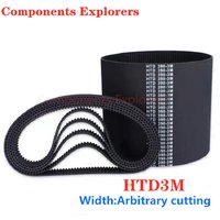 HTD3M Timing Belt 354 357 360 363 366 369 372 375 381 384 387mm Length 6/9/10/15mm Width Closed-loop Synchronous Rubber 3M Belts