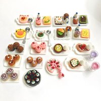 1/6 Scale Mini Pretend Food Toys Miniature Dollhouse Bread Cupcake Toast Bakery Shop for Blyth Doll House Kitchen