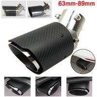 Universal Upgrade Real Carbon Fiber Car Exhaust Tip Muffler Tip Exhaust Pipe Tip Stainless Steel Pipe Auto Muffler Tail Pipe
