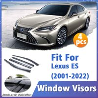 Window Visor Guard for Lexus ES 2001-2022 Vent Cover Trim Awnings Shelters Protection Sun Rain Deflector Auto Accessories 20013