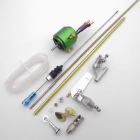 3.175mm 1/8" flexible Shaft Strut 2835 KV3300 Brushless Motor 52mm Rudder Propeller for Small RC Boat Speed MONO Oral VEE Boat